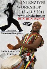 Tanečně bubenický workshop s Mohamedem Bangourou /Guinea - Conakry/ a Kaolackem /Senegal/